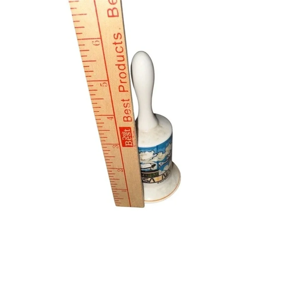 Vintage‎ 1987 NASA Spaceport USA Ceramic Desk dinner Bell by Karol Western